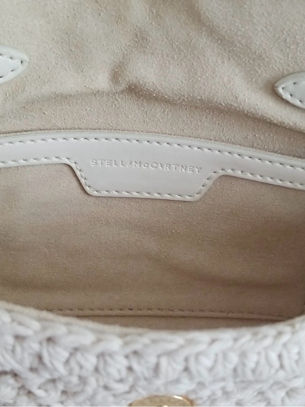 Stella Maccarti Crochet Chain-Trim Crossbody miniBag in Cream - Picture 6 of 6